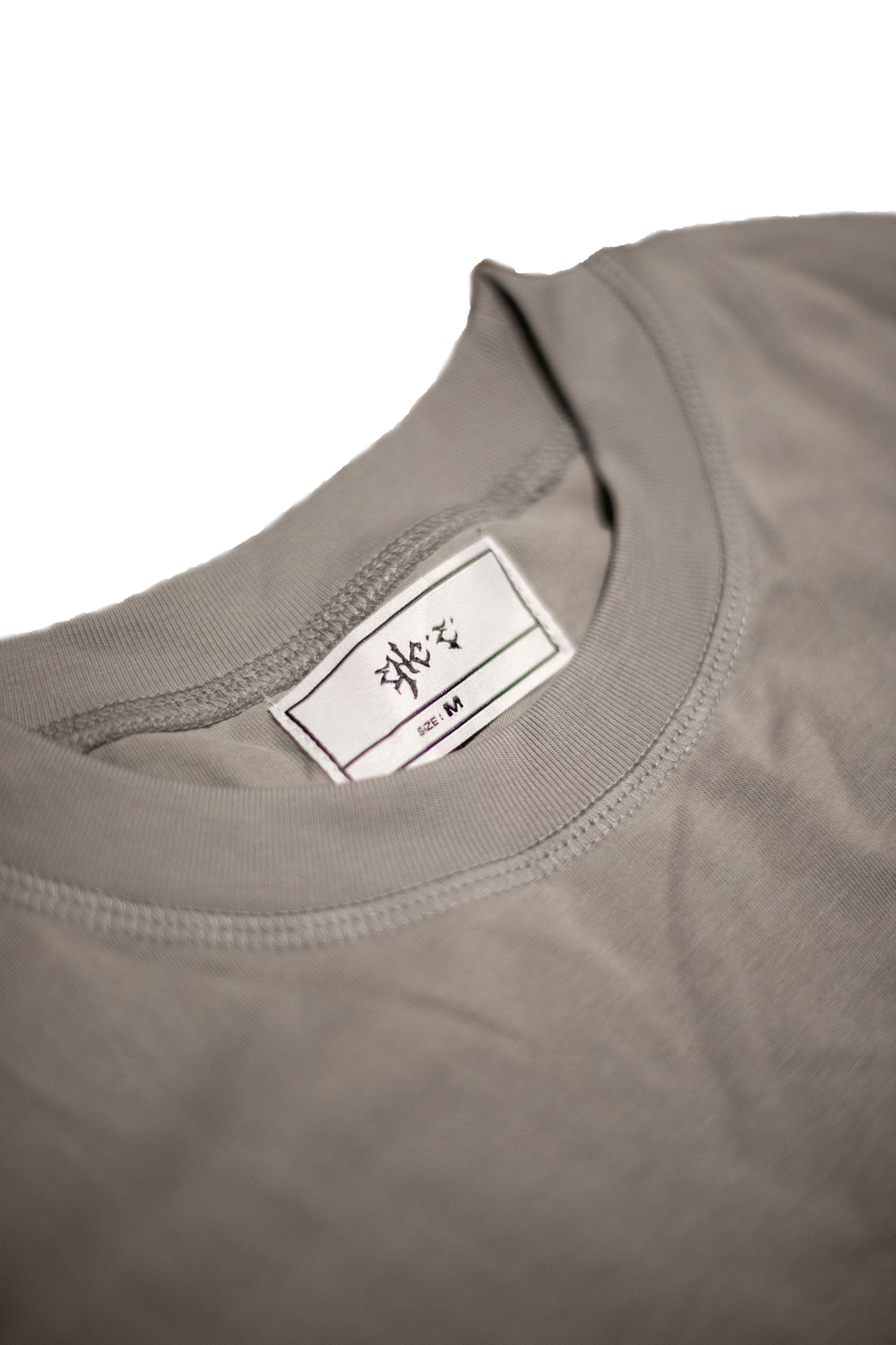 Overstitched tee grey